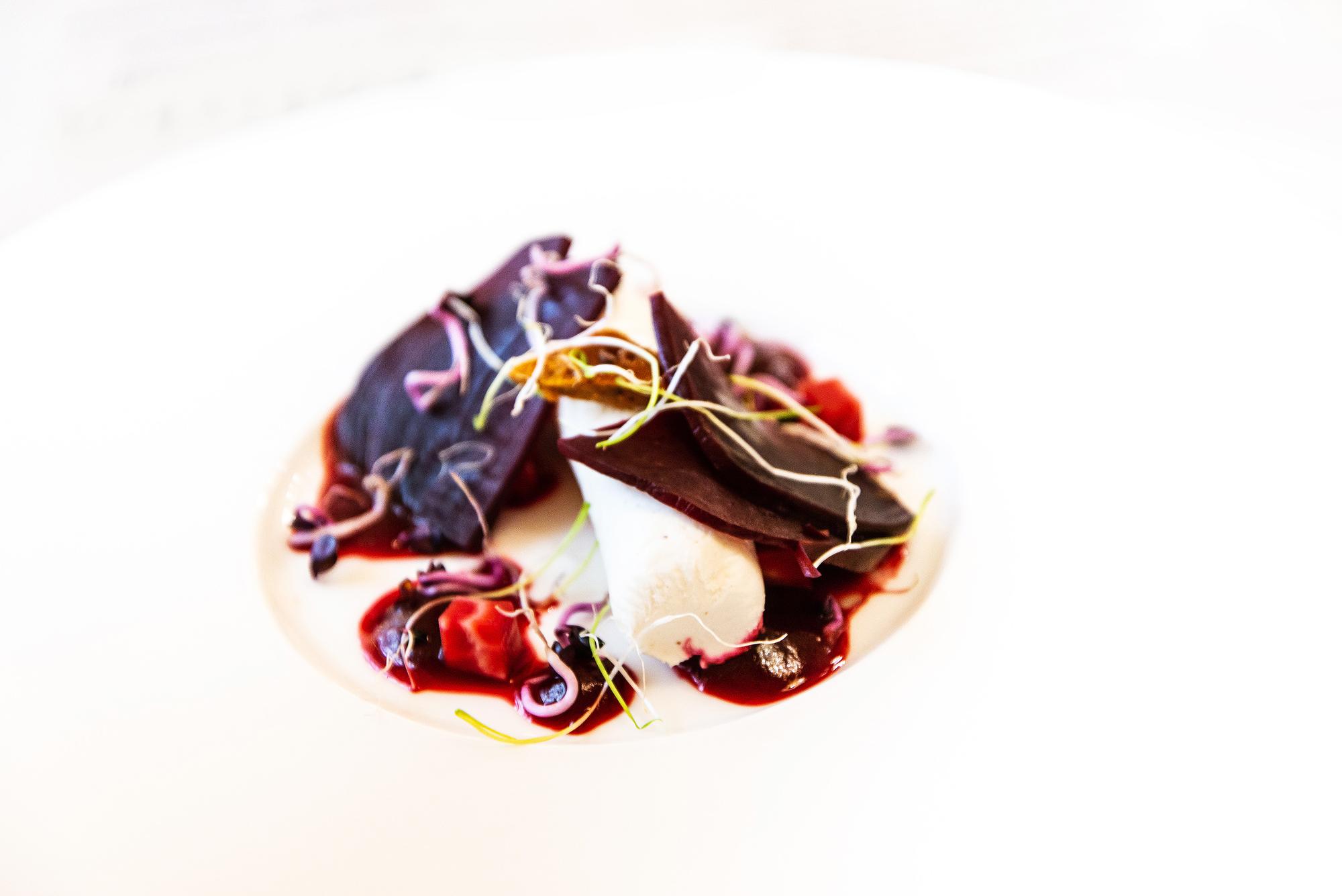 Plated dish close-up